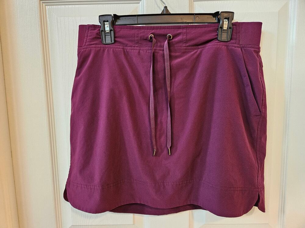 Athleta Skort Womens 12 Purple Athletic Golf Tennis Travel Skirt Shorts